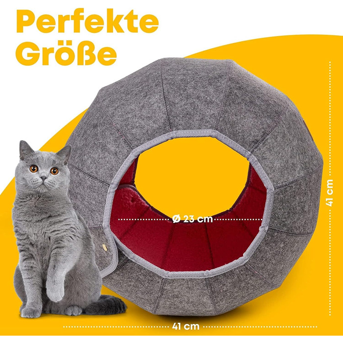 Кігтеточка-будиночок для котів PawArea | Рожевий лежак-корзина для котів | Місце для сну та відпочинку | Міцний, сучасний, зручний