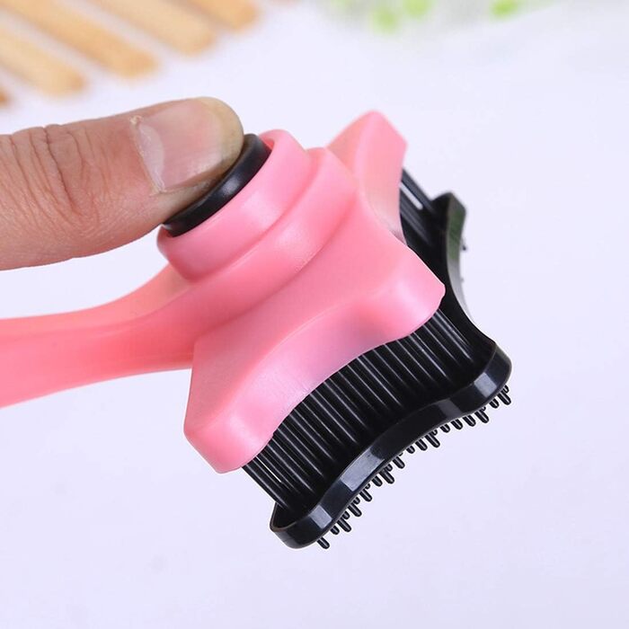 Гребінець для вичісування шерсті собак, розгладження волосся, видалення ковтунів, пластиковий гребінець для догляду за домашніми тваринами