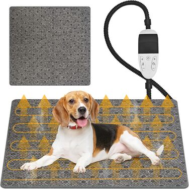 Кізочок для домашніх тварин - гріюча килимок для котів та собак з регулюванням температури та автоматичним вимкненням (60 x 90 см)