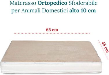 Ліжко для собак EVERGREENWEB з м'якою, миючоюся піною, знімний килимок, ідеальне для всіх тварин | MAX (45 x 65 см)