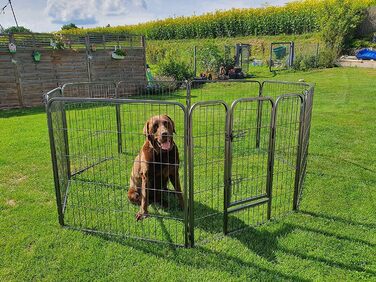 Загорожа для цуценят MYPETS, 8 секцій, 80x60 см, манеж для собак, металевий вольєр для молодих собак