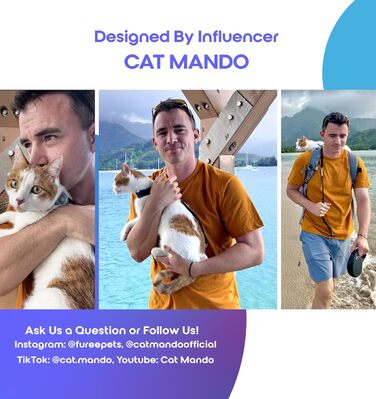 Шлейка для собак та котів Furee з застібкою-кнопкою, чорна/сіра, розмір M, анти-зрив, регульована, для малих порід, кроликів, хом'яків