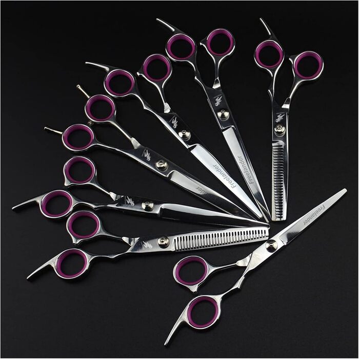 Професійна витончена ножиці для грумінгу собак та котів, 18 см, нержавіюча сталь, для грумін-салонів