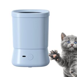 Портативний очисник лап для собак – спрей-щітка з двома швидкостями, аксесуар для миття лап, підходить для собак маленьких, середніх та великих порід, блакитний