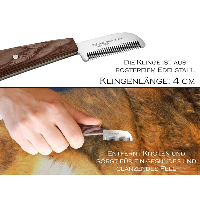 Набір для грумінгу собак та котів: триммер, гребінець, ножиці. З тонкими та грубими зубцями, нержавіюча сталь