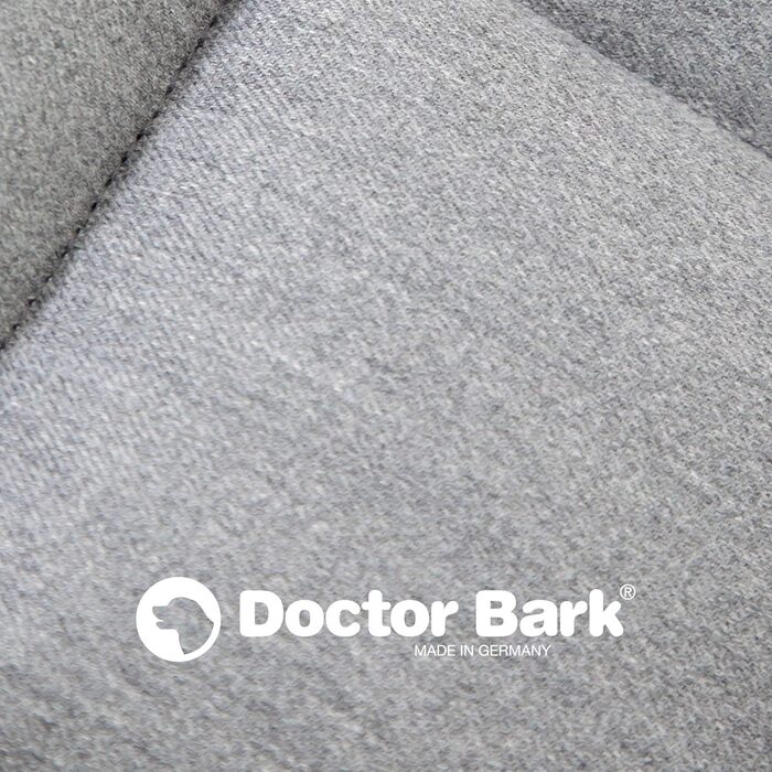 Лежак для собак Doctor Bark XXL, м'який, міцний, світло-сірий, для великих порід, для дому та вулиці, пральний до 95°C