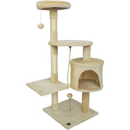 SPOCADO Драбина-кіготь для котів 112 x 40 x 40 см - Бежева - Комфорт та розваги для вашого улюбленця