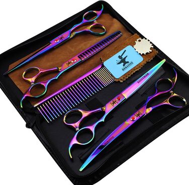 Набір для грумінгу тварин Hämatit: ножиці для грумінгу, ножиці для фінальної обробки та гребінець зі сталі