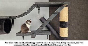 Сходи для котів, 5 сходинок, 1 м, для кріплення до стіни