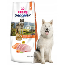 Сухий корм для собак Gold Dog Snocerek 12кг (індичка, лосось, овочі) для суглобів
