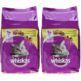Сухий корм для дорослих котів Whiskas з куркою, 3.8 кг (набір з 2 шт)
