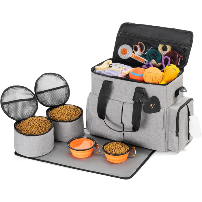 Сумка для собак Uross: дорожня сумка, рюкзак для тварин, переноска для собак, сумка для цуценят, дорожня переноска, сіра