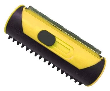 Щітка для котів та собак, видалення шерсті, гребінець для грумінгу, масаж та догляд (жовтий)