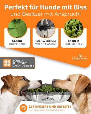 Schnüffelteppich для собак DOGPARENTS® – килимок для пошуку та розваг, міцний, зелений