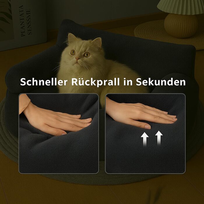 М'яке ліжко для котів та собак, зручне диванчик з неслизьким дном (Сірий, M)