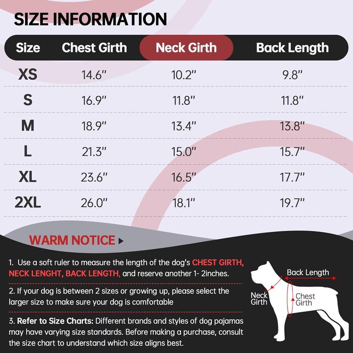 Комбінезон для собак Hjyokuso з ніжками, піжама для собак середніх порід, післяопераційний одяг для собак, червоний