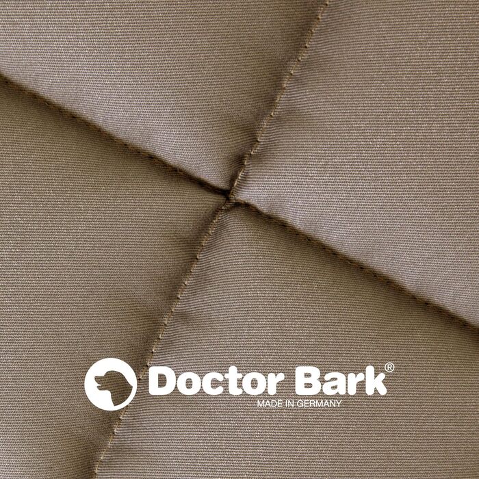 Лежак для собак Doctor Bark S золотисто-коричневий, м'який, зносостійкий, для малих собак та цуценят, для дому та вулиці, пральний до 95°C
