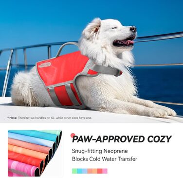 Жилет рятувальний для собак VIVAGLORY Neoprene, L, блакитний. Жилет рятувальний для собак, плаваючий жилет, допомога у плаванні