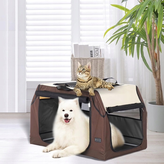 Складаний переноска-транспортер для собак Petsfit, розмір L (91x60x58 см)