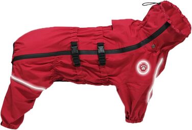 Зимовий теплий одяг для собак з отвором для повідка, куртка для собак, зимовий одяг для малих, середніх та великих собак XS-5XL (L, Червоний)