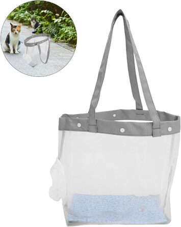 Транспортна сумка для котів та собак ORFOFE з дихаючого сіткоподібного матеріалу, 35x32x18 см, легка та портативна