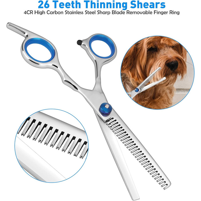 Ножиці для грумінгу собак та котів, професійні ножиці для догляду за шерстю, нержавіюча сталь