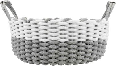 Корзина для тварин Trixie Nabou, плетена, діаметр 45 см, сіра/біла