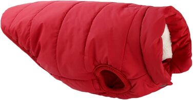 Теплий зимовий теплий жилет для собак з флісовою підкладкою, червоний (XS: 35 см)