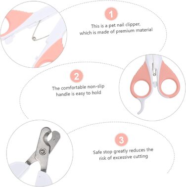 Професійний триммер для обрізання кігтів домашніх тварин BESPORTBLE (2 шт.) - для собак та котів
