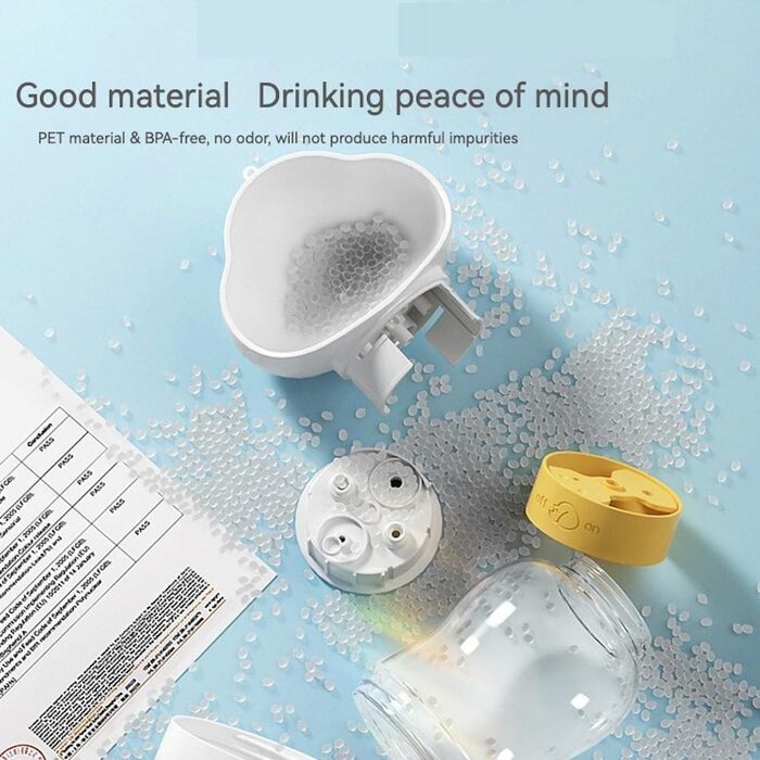 Водяна пляшка для собак з контейнером для корму GCFTIFF, 2-в-1, вилкауф-система, для прогулянок та подорожей