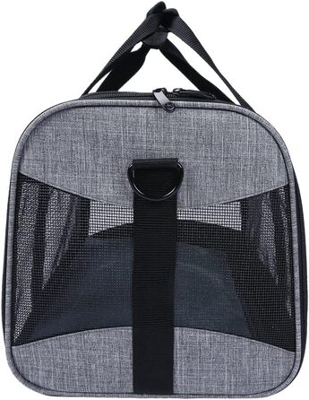 Транспортна сумка для собак та котів GUOCU, сіра, 44x28x28 см, складна, дихаюча