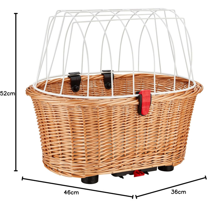 Велосумка KLICKfix Doggy Basket, чорна, M, Racktime