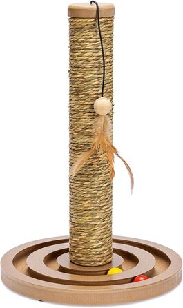 Дряпка для котів Karlie Kratzbaum Seegras з іграшкою, 44см, 30см