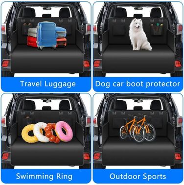 Захист для багажника Jeep Renegade (з 2018) для собак: водовідштовхувальний килимок з боковинами та захистом для краю багажника