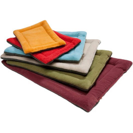 М'яка підстилка для собак та котів з мікроплюшу, червона, розмір L (89x56x4 см)