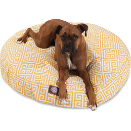 Кругле собаче ліжко Majestic Pet Products, велике, для дому та вулиці, знімний, washable cover