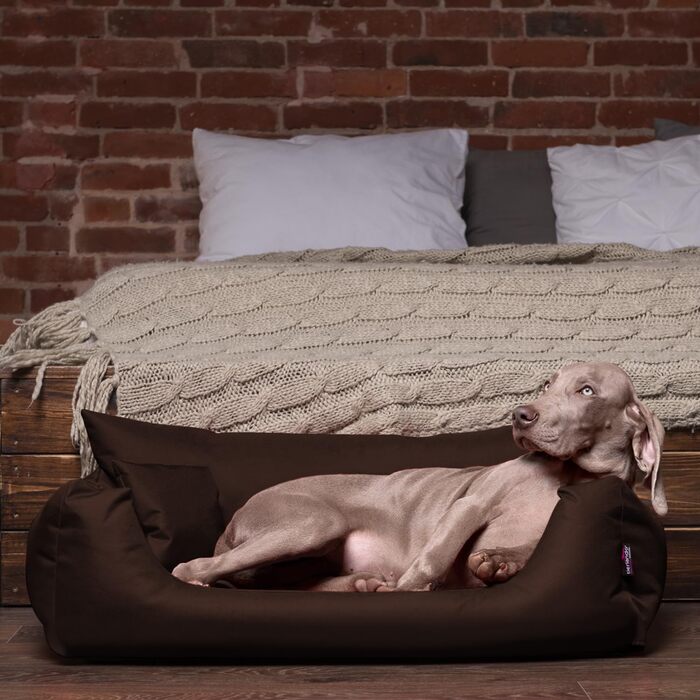 Tierlando® Hundebett NEMO: Софа для собак з міцного Оксфорду 600D, знімний матрац та пральний чохол, 100x80 см, для собак маленьких та середніх порід