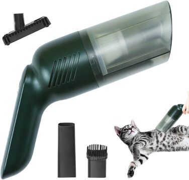 Бездротовий пилосос для шерсті тварин (собаки, коти) | Зйомний, багатофункціональний | Зелений