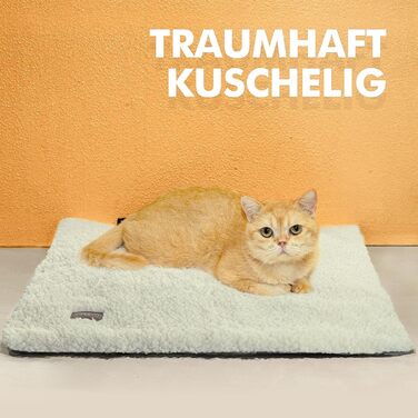 Самогріюча лежанка для котів на підвіконня, 90x28 см, бежева. Лежанка-грілка для кота, м'яка та нековзна, 74x48x3 см