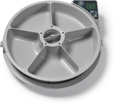 Автоматичний годівниця для котів та маленьких собак Cat Mate C500 з таймером, 5 мисок, сіра