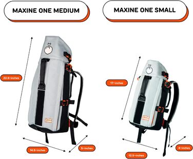 Рюкзак-переноска для собак Little Chonk Maxine One, для малих порід, регульований, сірий, для подорожей і прогулянок