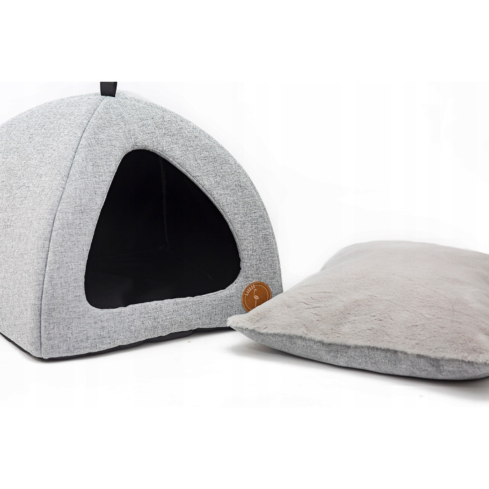 Затишний будинок для собак та котів, м'яке ліжечко-укриття, 40 см