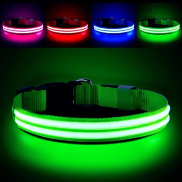Світлодіодне нашийник для собак Leuchthalsband - світловий нашийник для собак, водонепроникний, 3 режими світіння, підходить для собак маленьких, середніх та великих порід