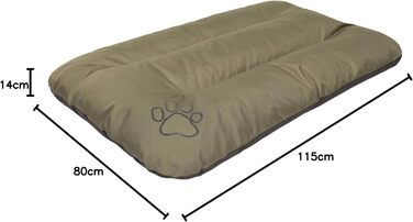 Килимок для собак, лежанка для тварин: великий, середній, малий розмір, Eco, 115 x 80 см, зелений