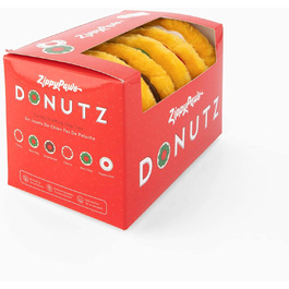 ZippyPaws Плюшеві іграшки для собак Holiday Mini Donutz, набір 6 шт, з пищалками, для малих і середніх порід, святковий подарунок