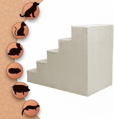 Сходинка для собак Mg Design - Marineblau (темно-синій), стабільна, для собак та котів, 40x45x5 см, 71x40.5x56 см