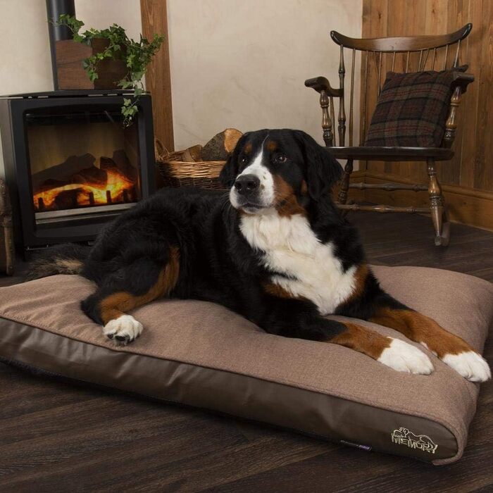 Лежак для собак Scruffs Hilton Memory Foam, середній, 100x70 см, світло-коричневий