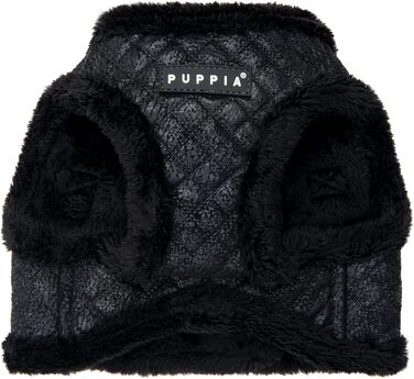 Пупа Шлейка для собак Дуглас, тепла, зимова, у візерунку ромбіків для малих та середніх собак, розмір XL (Чорний, Medium)