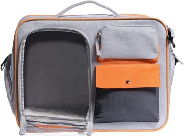 Транспортна переноска для котів Navaris - безпечна та зручна переноска для кота з вікном та 3-стороннім відкриванням, з плечовим ременем та надійними застібками