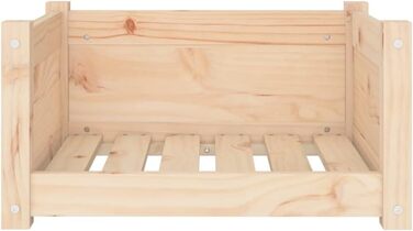 Ліжко для собак та котів білого кольору з масиву сосни. Корзина для собак та котів. Велике, середнє ліжко для собак та котів. Розміри: 55,5x45,5x28 см.